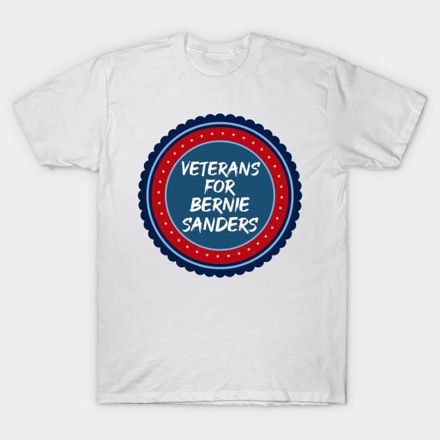 Veterans for Bernie Sanders T-Shirt by epiclovedesigns